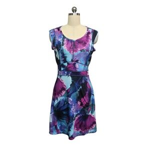 Title Nine Dream Floral Print Sleeveless Athletic Dress Size Small Artsy Outdoor